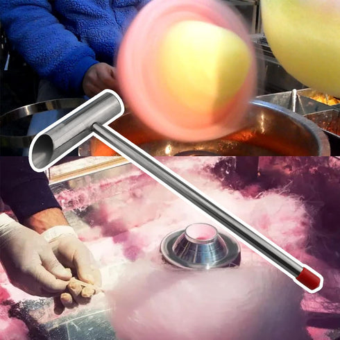 Marshmallow Machine Spoon, 28x8cm Long Handle Stainless Steel Sugar Spoon for Cotton Candy Machine