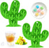 Fewo 2Pcs Mini Cactus Ice Cube Tray - Cacti Silicone Molds Set for Chocolate, Candy, Cake, Baking