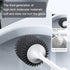 Lefree 2 Pack Silicone Toilet Brush and Holder Set with Ventilated Holder for Bathroom Cleaning