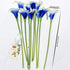 FiveSeasonStuff Real Touch Calla Lily Artificial Flowers - Wedding Bridal Bouquet with 15 Calla Lilies (Silk White &