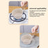Nonstick Sauce Pan, Small White Soup Pot, Flat Bottom Milk Pot, Multifunctional Cooking Pot for Frying