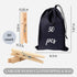 Clothes Pins, 50 Pack, 2.9 in Natural Birchwood, Rust and Moisture Resistant Clothespins with Storage Bag for Hanging