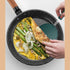Silicone Spatula Set of 2 - Tenta Kitchen Slotted Angle Spatula, Round Pancake Spatula, Heat Resistant