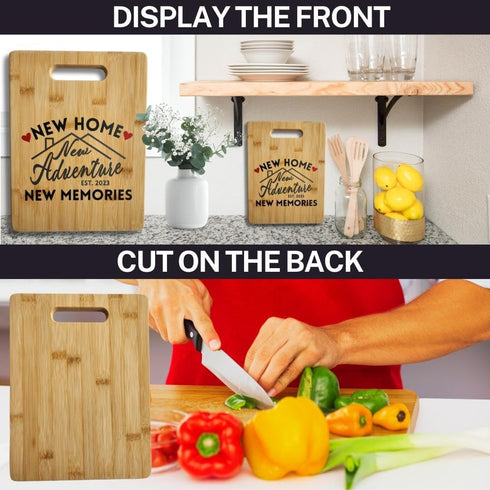 Cutting Board Housewarming Gift for New House Homeowner, New Home Gift Ideas, New Apartment Gift Ideas, First Home Gift, Gift for Home, New Home Gift Idea, Realtor Gift, Closing Gift, 11inx9in by Leann Michael