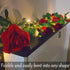 20 6.56ft Fielegen LED Rose Vine Lights with Timer, Artificial Flower Garland String Lights Hanging Rose Fake Plants