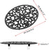 Sumnacon 1Pcs Oval Cast Iron Trivet - Antique Heat Resistant Metal Trivet for Hot Dish, Vintage Hot Plate Pad for