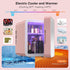 Skincare Makeup Fridge with Dimmable LED Light Mirror, 4L Portable Mini Fridge for Cosmetics, Skin Care