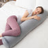 1 47x7.87 Inches, MIDDLE ONE Body Pillow, Memory Foam Round Body Pillows for Adults, Firm Long Bolster Pillow for Bed