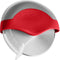 Kitchy Pizza Cutter Wheel Ergonomic Slicer with Protective Blade Cover (Red)