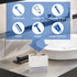 Toothbrush and Toothpaste Holder, Anti-Slip Bathroom Countertop Organizer, Electric Vanity Caddy for Family Storage