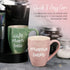 Pavilion Large Ceramic Coffee Mug with "Mama Bear" Design, Microwave & Dishwasher Compatible, Pink, 20 oz