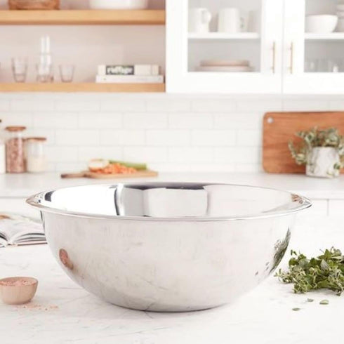 YBM HOME Stainless Steel Mixing Bowl, Premium Polished Mirror, Nesting Metal Bowl, 2.5 Quart, 1174
