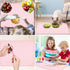 Clean(1Pack 19.7" 15.7") Pink Toddler Placemat-Non Slip Placemat for Girl Baby, Portable Food Mat Reusable Placemats