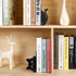 Cenjeery Set 2 Peeking Cat Metal Bookends of with Wider Base, Cute Decorative Book Ends for Shelves Bookshelf Office