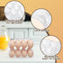 Zhanmai 120 12 Count Pcs Easter Plastic Egg Cartons Bulk Clear Reusable Large Egg Tray Container Holder with Sticker