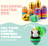 36 3.15" 8 JOYIN Pcs Colorful Printed Eggs Include Golden, Plastic Fillable Empty Eggs for Easter Hunt, Basket Stuffer