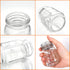 CycleMore 15 Pack 4oz Glass Mason Spice Jars with Silver Metal Caps, Pour/Sift Shaker Lids, 40 Labels, Funnel, Brush,
