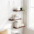 3 Fixwal Hanging Shelves for Wall, Tier Boho Wall Decor Hanging Plant Shelf Floating Shelves Rope Rustic Wood Organizer