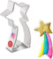 Shooting Star Cookie Cutter - 4", Made in USA by Ann Clark