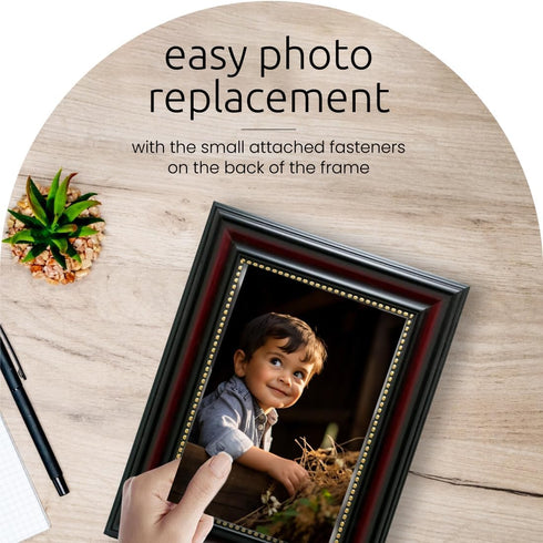 Kiera Grace Classic Traditional Lucy Picture Frame, 8" x 10", Dark Brown