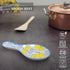 UPware Melamine Spoon Rest (Lovely Lemons) - 9.625 Inch Kitchen Utensil Holder for Counter