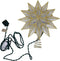 Kurt S. Adler 9.06-Inch UL 10-Light 12-Point Gold Capiz Star Treetop Tree Topper