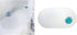 iDesign Circlz PVC Non-Slip Bath Mat, Suction for Shower, Bathtub, 27.2" x 15.4" x .3" - Clear