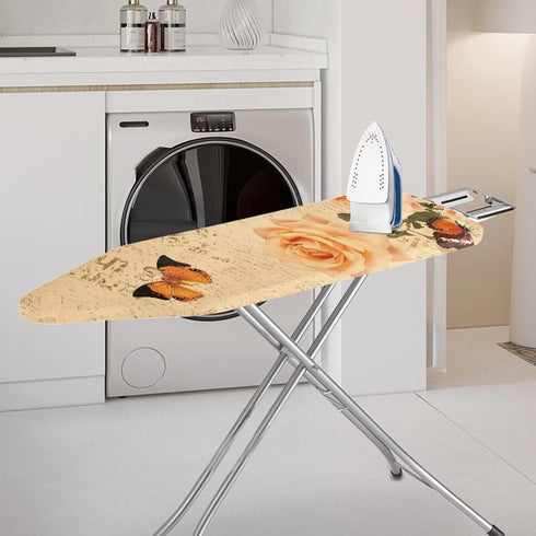 Butterfly Rose Iron Pads for Ironing, Standard Size Scorching Resistant Ironing Board Cover and Pad Protector