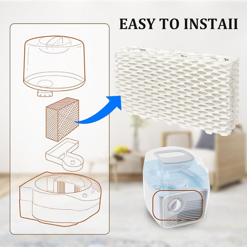 4 Pack Wf813 Eqwf813 Humidifier Filters Compatible with Equate and ProCare Cool Mist Humidifier