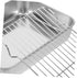 PRETYZOOM Grill Pan Set with Lid, Baking Pan with Roasting Rack, Metal Baking Tray for BBQ Grills