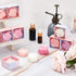 24 Loopeer Pcs Rose Soap Favors for Wedding Bridal Shower Mini Flower Shaped Scented Soap Guest Gift Bulk with Box