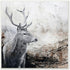 Stupell Industries Elk Antler Portrait Rustic Abstract Landscape Wall Plaque, 12x12, Brown by Design Fabrikken