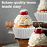 Regency Wraps Mini Size Baking Cups, 72 Pack, Greaseproof Cupcake Muffin Liners