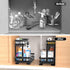 NECHEGI Double Sliding Under Sink Organizer, 2 Tier Pull Out Cabinet Storage Basket, Heavy-Duty Carbon Steel Shelf for