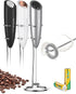SIMPLETaste Milk Frother Handheld Electric Foam Maker | Drink Mixer with Stainless Steel Whisk and Stand