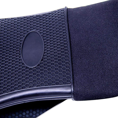 Extra Long 19.7" Professional Oven Mitts, Non-Slip Silicone Grip, Heat Resistant Up to 572°F, Black