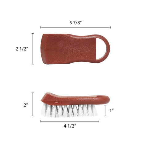 Thunder Group 6" x 2 1/2" x 2" Cutting Board Brush, Plastics, Brown, Comes in Each