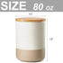 Yangbaga Canister Sets for Kitchen Counter, 80 OZ Large Ceramic Food Storage Jars with Airtight Wood Lids, Large Kitchen Canisters for Coffee, Sugar, Tea, Flour, Spice