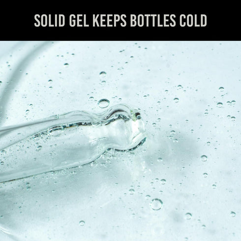High-Quality Solid Gel Wine Cooler Sleeve, Reusable Wine Bottle Sleeve, White