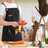Chef Apron Canvas for Men, Work Apron with Large Pockets - 16oz Heavy Duty Cross Back, BBQ, Cooking
