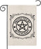 Witchy Pentagram Garden Flag, Protected By Witchcraft Spooky Vibes Wiccan Gift