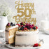 Happy 50th Birthday Cake Topper, 50th Birthday Decorations, 50 Cake Party Decor, 50 Anniversary Decor