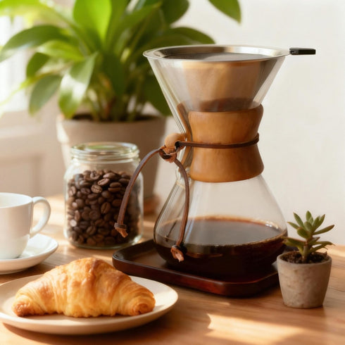 34oz Set (10 Cup/34 oz) Pour Over Coffee Maker with Filter Subjectthree Glass Coffee Carafe Dripper Pourover