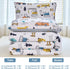 Set 3-Piece Set WINLIFE Construction Twin Comforter for Boys Teen Kids Bedding Reversible Lightweight Microfiber Forest