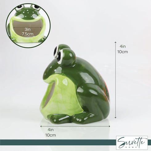 Charming Frog Kitchen Sink Sponge Holder - Decorative Dish Organizer