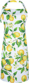 G2PLUS Thick Lemon Kitchen Apron with Pockets, Adjustable Cooking Apron for Baking, 30 x 25 inch