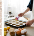 Cake Batter Distribution Scoop, One-Touch Sliding Button Home Baking Tool, Kitchen DIY Cupcake Batter Dispenser