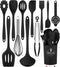 Kitchen Utensils Set - 12 Pieces Silicone Cooking Utensils Set, Dishwasher Safe, 392°F Heat Resistant Nonstick Spatula