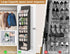 MISSLO 20 Pairs Over the Door Shoe Organizer for Closet Narrow Hanging Shoe Rack for Door Hanger Deep Pocket Door Shoe Holder Storage for Boots, Size 13 Sneakers, Black by MISSLO