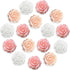 15 pcs Cute Flower Fridge Magnets, Pink Rose Magnets for Kitchen, Office, and School